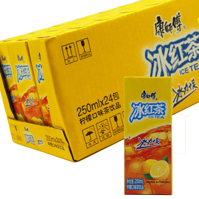 【好乐源整件】柠檬味 康师傅冰红茶250ml *24盒箱装 茶饮料盒装